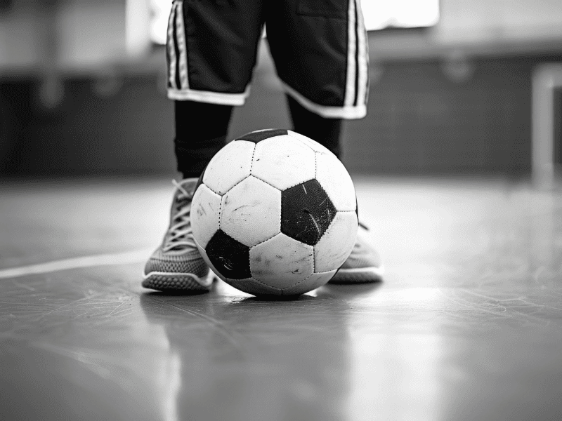 Deportistas mejorando control y agilidad en el césped durante tecnificación de fútbol en Sport Kairos